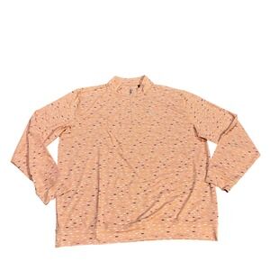 Swing Juice Collection Golf 1/4 Zip Pullover‎ XL Peach Dash Print Mens